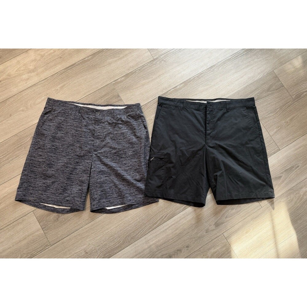 Greg Norman Tasso Elba Five Iron Men’s Shorts Bundle Size 40 Grey/Black